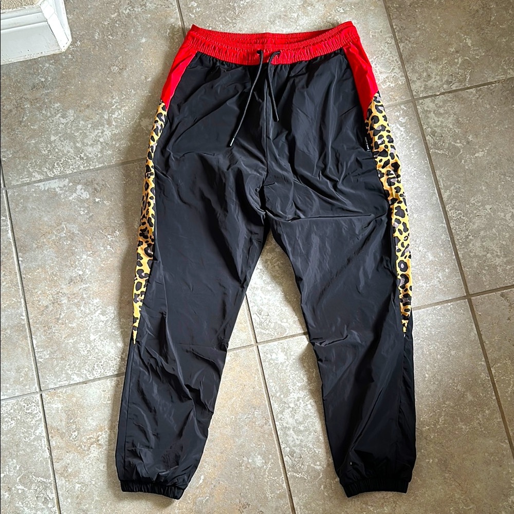 Marcelo Burlon WOMENS LEOPARD BLOCK PANTS